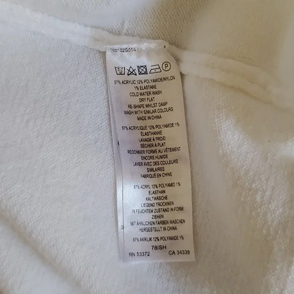 French Connection white cowl neck sweater size small - Picture 5 of 5